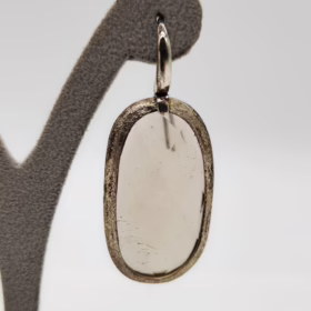 Alternative view of ORECCHINI  ARGENTO SATINATO QUARZO FUME' </br>BFHX 5636