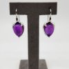 ORECCHINI ARGENTO AMETISTA GOCCIA </br>GIHX 13266