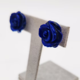 Alternative view of ORECCHINI  ARGENTO E ROSA DI LAPISLAZZULI </br>GIHX 13575
