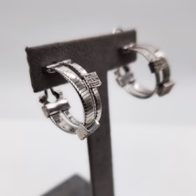 Alternative view of ORECCHINI ARGENTO TUBOGAS ZIRCONI </br>RGHX 10821