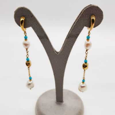 ORECCHINI ARGENTO DORATO </br>BFHX 11373