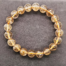 Alternative view of BRACCIALE QUARZO RUTILATO </br>BFHX 7555
