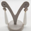 ORECCHINI ARGENTO CON GOCCIA AGATA BIANCA </br>GIHX 12962