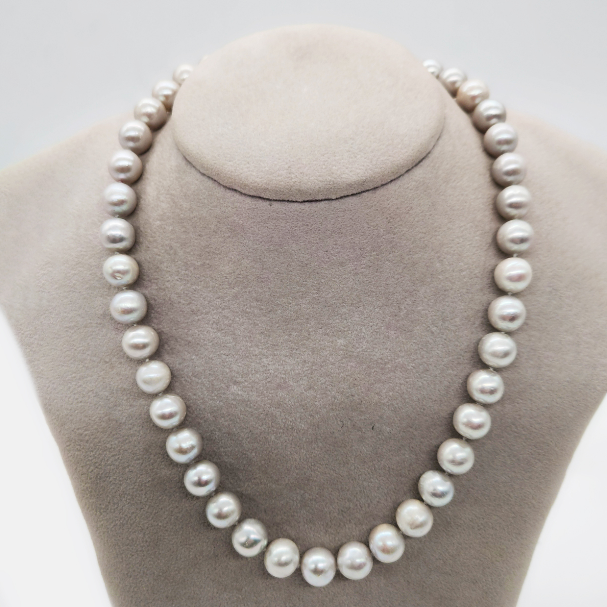 COLLANA PERLE DI ACQUA DOLCE GRIGIO </br>GIHX 8049