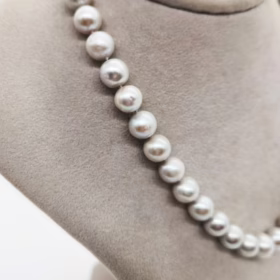 COLLANA PERLE DI ACQUA DOLCE GRIGIO </br>GIHX 8049 - immagine 3