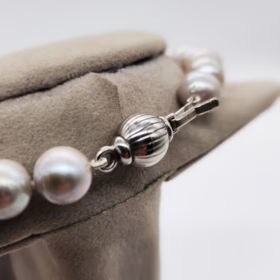 COLLANA PERLE DI ACQUA DOLCE GRIGIO </br>GIHX 8049 - immagine 5