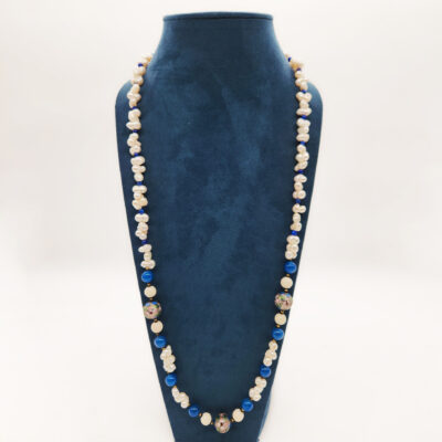 COLLANA FANTASIA BASE OCCHI DI TIGRE CORNIOLA </br>GIHX 1199