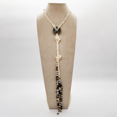 COLLANA PERLE BIANCHE SALISCENDI </br>RAHX 2981