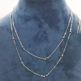 Alternative view of LACCIO ARGENTO OCCHIELLI COLOR </br>GIHX 11988